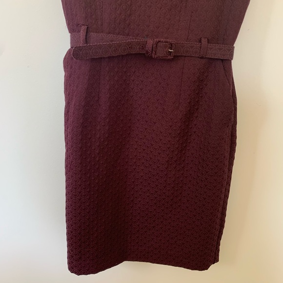Banana Republic Purple Charlotte Belt Sheath Dress - Picture 3 of 8